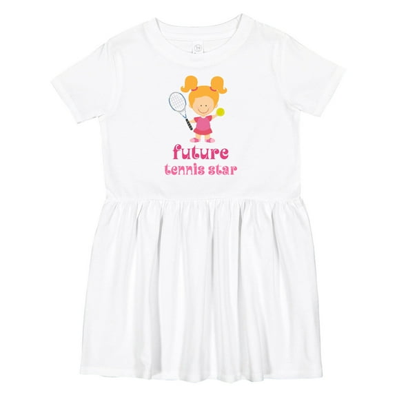 Inktastic Future Tennis Star Girl Girls Toddler Dress