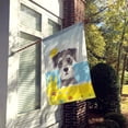 thumbnail image 2 of Carolines Treasures BB2074CHF Schnauzer Summer Beach Canvas House Flag, 2 of 4