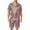 Light Brown, variant on Mens Satin Silk Shorts Sleeve Pajama Set, Button Down Shirts and Shorts Lightweight Sleepwear with Pocket for Home Coffee L