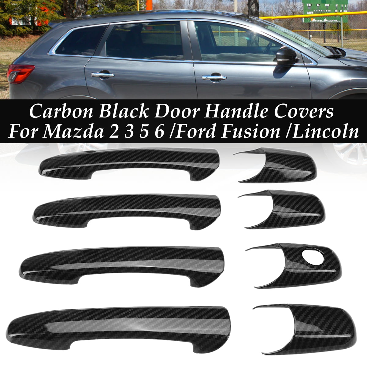 Door Handle Cover For Mazda 2 3 5 6 CX7 CX9 RX8 Ford Lincoln MKX MKZ Chrome Trim