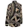 thumbnail image 5 of Polynesian Samoan Tattoo Black Tan Design Long Sleeve Blouse Woman Streetwear Casual Shirts Summer Oversize Woman Streetwear Clothing Birthday Present, 5 of 7