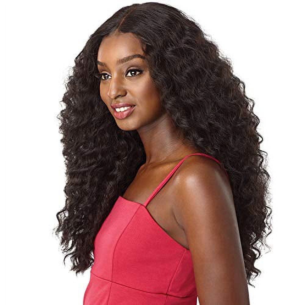 Sensationnel Synthetic Lace Front Wig Empress Edge Natural Center Part Amani (1B)