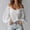White, variant on Women's off Shoulder Lace Fringe Blouses, Spaghetti Strap Balloon Long Sleeve Boho Summer Tops