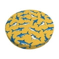 thumbnail image 2 of Lsque Shark Print Round Bar chair cushion covers Velvet Fabric Premium Comfort Protects from Scratches and Stains for 14-17 Inch Chair- 12 inch, 2 of 7