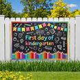 thumbnail image 7 of Chalkboard Style First Day of Kindergarten Banner for School Decoration Classroom Decor Educational Event, 7 of 7