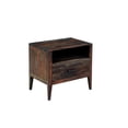 thumbnail image 2 of Hawthorne Collections Solid Sheesham Wood Brown Nightstand Rectangular 24"H x 26"W x 18"D Assembled, 2 of 12