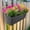 A001- Black, variant on Metal Hanging Planter Rectangular Outdoor Hanging Planter Over Balcony Railing, 12X6inLime Green 1 Pc Deck Rail Planter Box