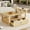 Natural, variant on Rectangle modular coffee table for living room with easy assembly and 25 lbs load - bearing capacity
