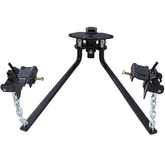 12000lb Weight Distribution Hitch with Height Adjustable Forged Shank for Smooth Towing and Trailer Stability