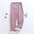thumbnail image 4 of Pantalones cálidos para mujeres embarazadas, pantalones de franela gruesos de primavera, otoño e invierno, pantalones de pijama holgados de lana de coral de gran tamaño para mujeres embarazadas, 4 of 6
