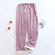 thumbnail image 2 of Pantalones cálidos para mujeres embarazadas, pantalones de franela gruesos de primavera, otoño e invierno, pantalones de pijama holgados de lana de coral de gran tamaño para mujeres embarazadas, 2 of 6