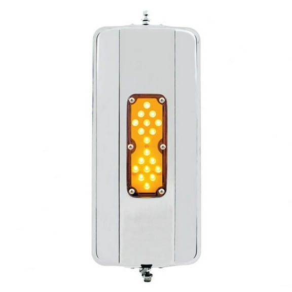 United Pacific West Coast Style Mirror With Amber LEDs