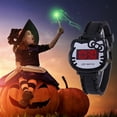 thumbnail image 4 of Reloj electrónico con luz LED y diseño de gato de dibujos animados, de silicona, para adolescentes, para mujeres y estudiantes, 4 of 5