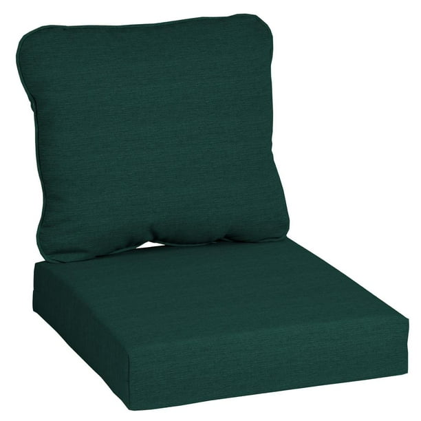 Hampton Bay 24 In X 22 Cushionguard 2 Piece Deep Seating Outdoor Lounge Chair Cushion Malachite Com Hampton Bay 24 In X 22, Replacement Patio Cushions Hampton Bay