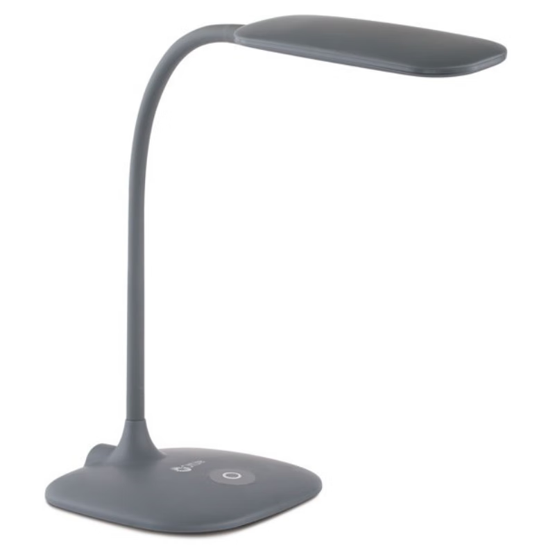 kuiza LED soft touch desk lamp with 3 brightness settings, gray