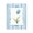 Blue Tulip Ribbon Border, variant on Stupell Industries Cottage Single Blue Tulip Stripes Black Framed Print Under Glass, 13 x 16, by Nan