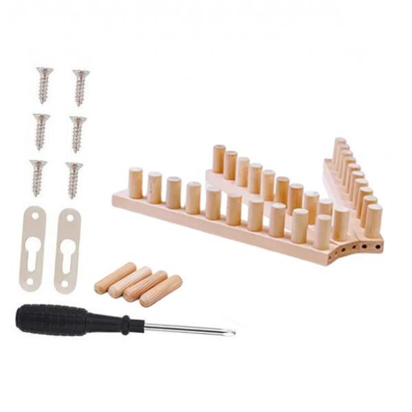 3 Pcs Weaving Loom Chunky Knit Blanket Loom Wooden Loom Frame Durable Wood Material for Adults DIY Yarn Craft Projects
