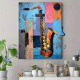 thumbnail image 4 of Abstract Saxophone Canvas Print, Suitable for Living Room, Office, Home, Bar Decor, 4 of 8