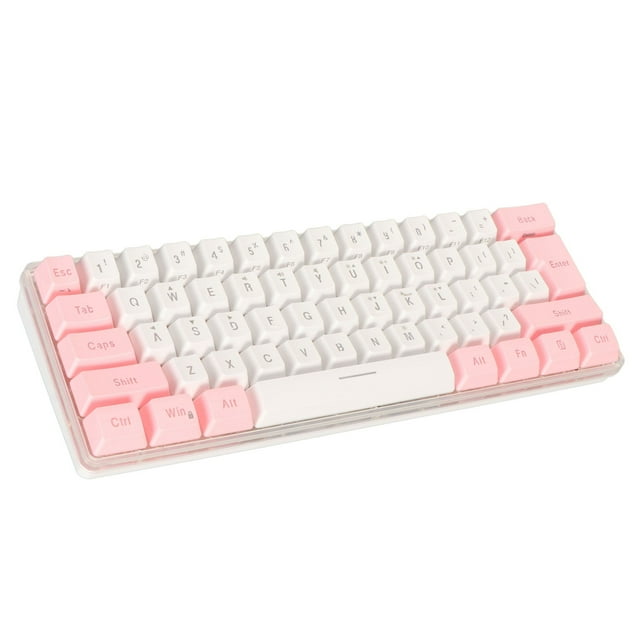 Portable 60% Gaming Keyboard,Ergonomic Rgb 61 Keys Keyboard With Coated Abs Keycaps, For Win 11,10, 8, 7, Vista, Xp, For Os X Laptop