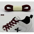 thumbnail image 2 of Santimon 2 Pairs Oval Cotton Shoelace for Canvas Sneakers Boots Athletic Shoes 63" Dark Red, 2 of 4