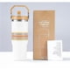 thumbnail image 4 of H2.0 FlowState stainless steel vacuum insulated cup with lid and straw for iced tea or coffee smoothies, Flamingo 2.0,30 ounces, 4 of 5