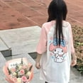 thumbnail image 6 of Sanrio Cute Hotsweet Mixed Colors Cinnamoroll Graphic T Shirts Oversized T Shirt Kawaii Clothes Japanese My Melody Pink Y2k Top, 6 of 17