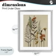 thumbnail image 4 of Stupell Industries Farmhouse Fall Botanicals and Ferns Gray Framed Print Under Glass, 13 x 16, by Elizabeth Medley, 4 of 8