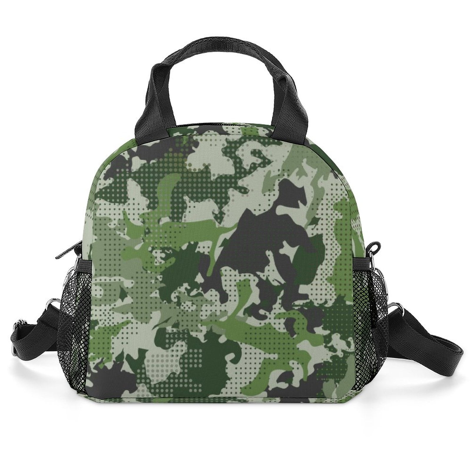 Nyznia Green Camo Lunch Box for Men Boys Leakproof Insulated Lunch Bag for Work School