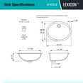 thumbnail image 2 of 19" Oval Quartz Vanity Bathroom Sink, Galaxy Beige Drop-In Sink, Undermount Bathroom Sink, Granite Vanity Basin by Lexicon Platinum LP-V210-B, 2 of 6