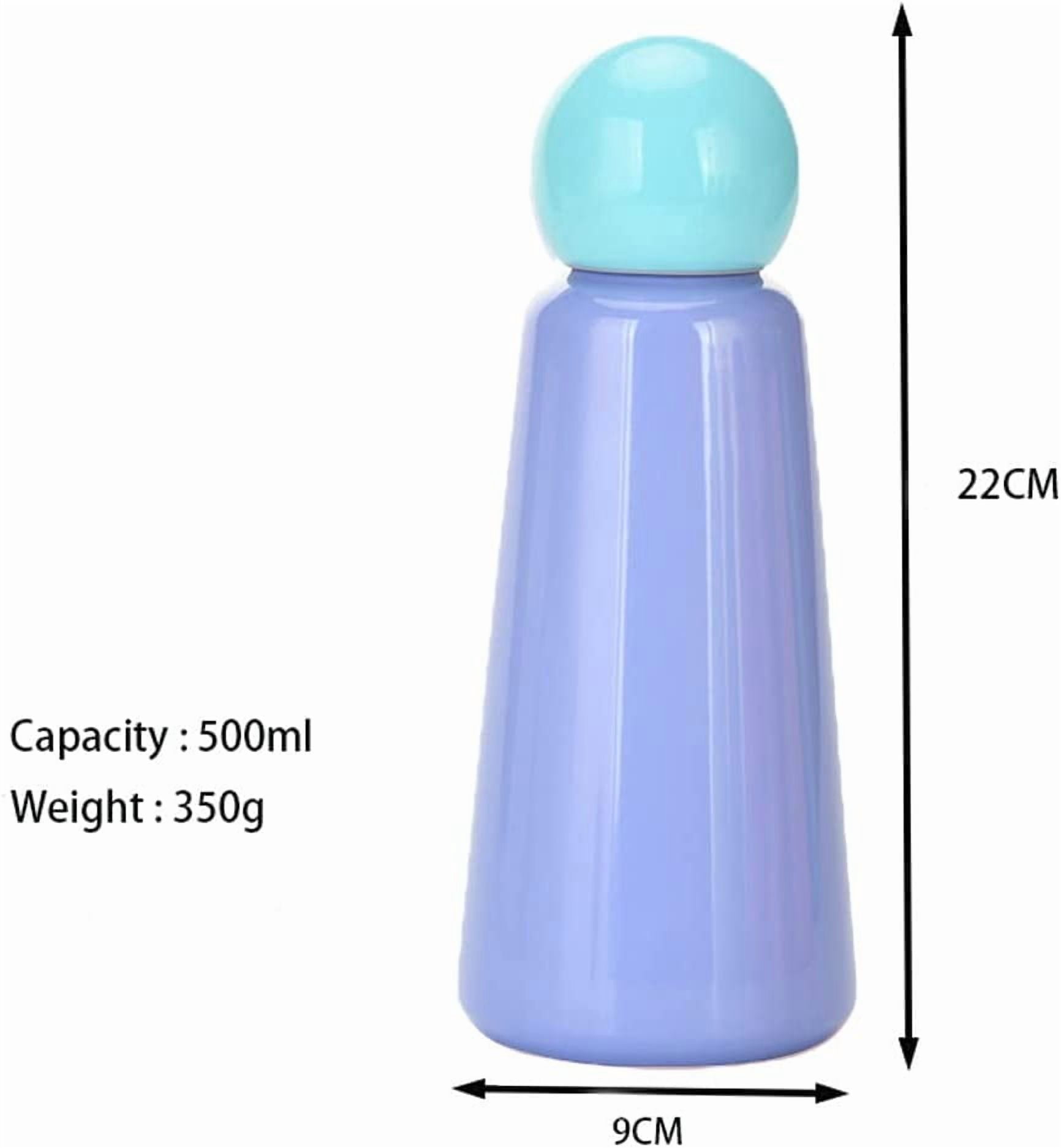 CATPAN 17 oz About 500 ML Stainless Steel Water Bottle - Vacuum Insulated Water Bottle -Hot&cold Drink Metal Water Flask,BPA Free (Blue purple)