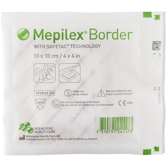 Mepilex Border Foam Dressing 4" x 4" 1 Dressing