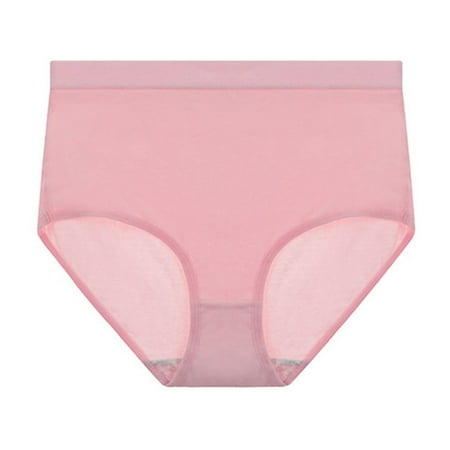 Annhoo High Waisted Panties for Women Plus Size Cotton Full Coverage Underwear Butt Lifting Breathable Briefs