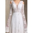 thumbnail image 4 of Vestido de novia bellabarnetten Eren con cuello en V y encaje bohemio, 4 of 5