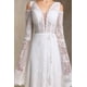 thumbnail image 4 of Vestido de novia bellabarnetten Eren con cuello en V y encaje bohemio, 4 of 5