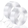 thumbnail image 1 of Cinta nano de doble cara resistente (2 rollos en total de 33 pies), cinta adhesiva de montaje extraíble multiusos, tiras de cinta de pared adhesivas fuertes lavables Tran, 1 of 5