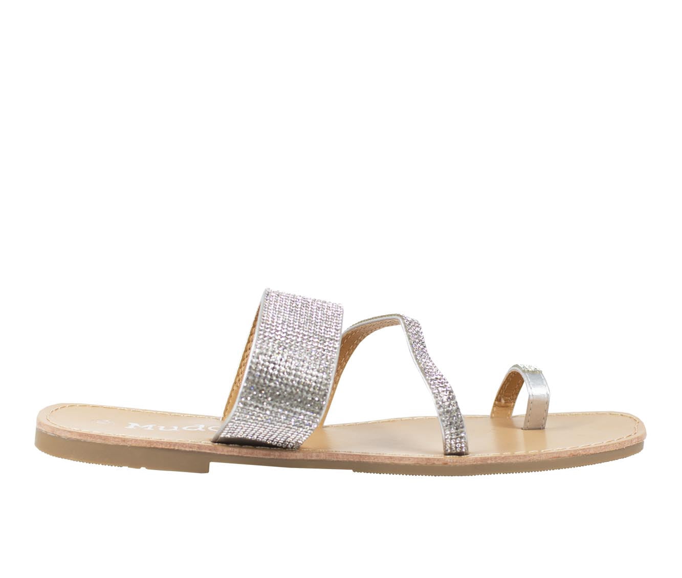 Mudd Women's Rhinestone Embellished Toe Loop Sandal