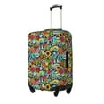 thumbnail image 2 of Haiem Color Summer Luggage Cover Printed Suitcase Covers for Luggage Elastic Washable Suitcase Protector Fits 18-32 Inch Luggage-Small, 2 of 9