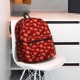 thumbnail image 5 of Pofeuu Red Skulls 1 Print Laptop Backpack Travel Canvas Backpack for School Lightweight and Comfortable Backpack College Backpack Schoolbag, 5 of 6