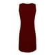 thumbnail image 5 of Vestido de cuello redondo con botones en la parte superior del tanque de color sólido sexy informal de verano a la moda para mujer Pompotops  ghjkhdj6344, 5 of 5