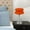 Orange, variant on EHJRE Glass Bedside Lamp, Egg Tart Lamp, Creative Lights, Glass Table Lamp, Desk Lamp, Cute for Bedside Table, Office, Nightstand, Desk Light, Orange