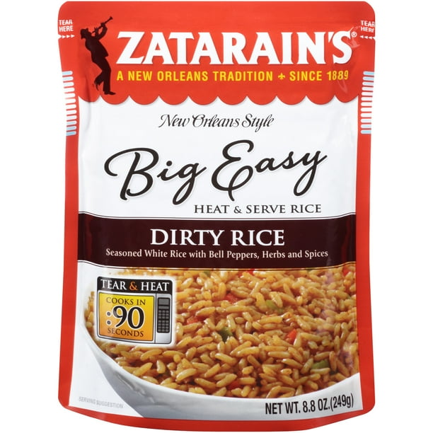 Zatarain's Dirty Rice Big Easy Heat & Serve Rice, 8.8 oz