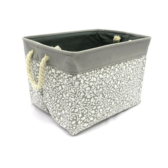 Hometrends Printed Fabric Basket Large