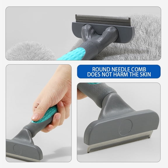 Deshedding Brush for Dogs and Cats Large Pet Grooming Tool Effectively Reduces Shedding and Mats