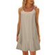 thumbnail image 1 of Mini vestido camisola sin mangas y sin espalda para mujer, para la playa, de poliéster, con volantes en el dobladillo, para cubrir el bikini, para llevar en vacaciones y en fiestas en la piscina., 1 of 8