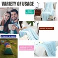 thumbnail image 6 of PiccoCasa 47"x70" Cotton Throw Blanket Cable Knit Decorative Blanket, Light Blue, 6 of 8