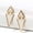 White, variant on Fashion 18K Gold Plated Triangle Earrings Jewelry Wholesale Gift-Green