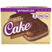 Finaflex Protein Cream Cake, Chocolate, 2.3 oz, 4 Count Box