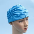 thumbnail image 2 of EeaseCA 1 Pce Protège-Oreilles Imperméable Plissé pour Femmes (Bleu), 2 of 7