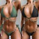 thumbnail image 2 of Traje baño sexy sin espalda para mujer Trajes baño vinculados corazón Trajes baño piezas, 2 of 4