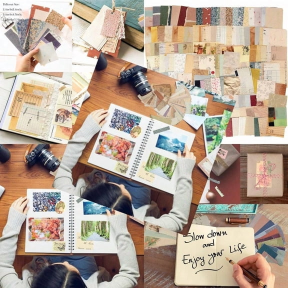 360 Sheets Vintage Scrapbook Paper Pack Retro Aesthetic Journaling plies for DIY Crafts Junk Journal Collage Ephemera Aged Backgrounds Mixed Themes